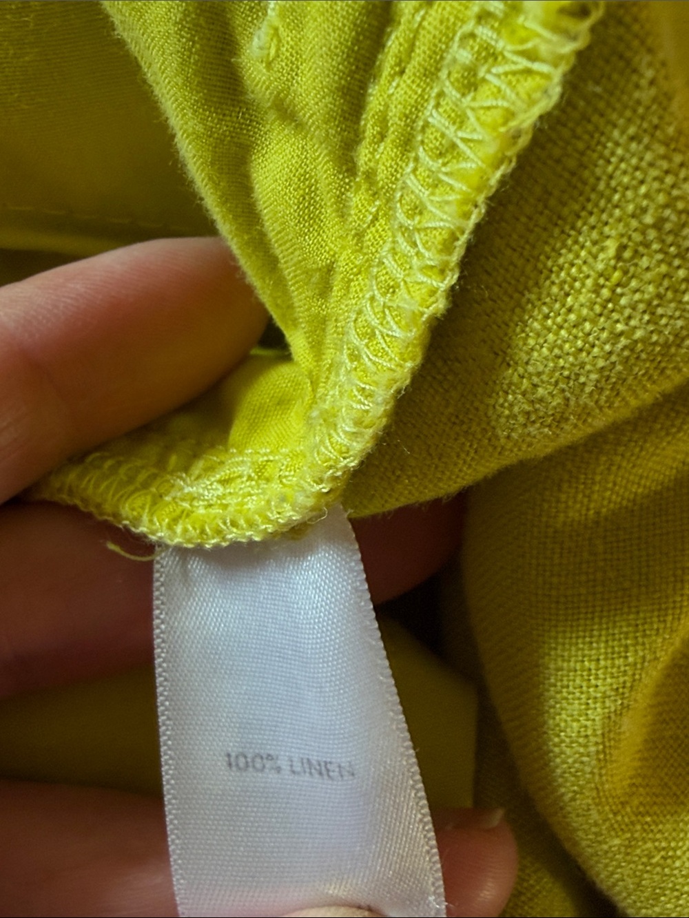 J. Jill Love Linen Chartreuse Wide-Leg Crop Pants, size XL - Picture 9 of 10